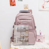 Waterproof nylon school backpack for girls