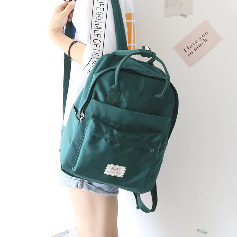 Nylon Backpack Waterproof School Bags for Teen Girls