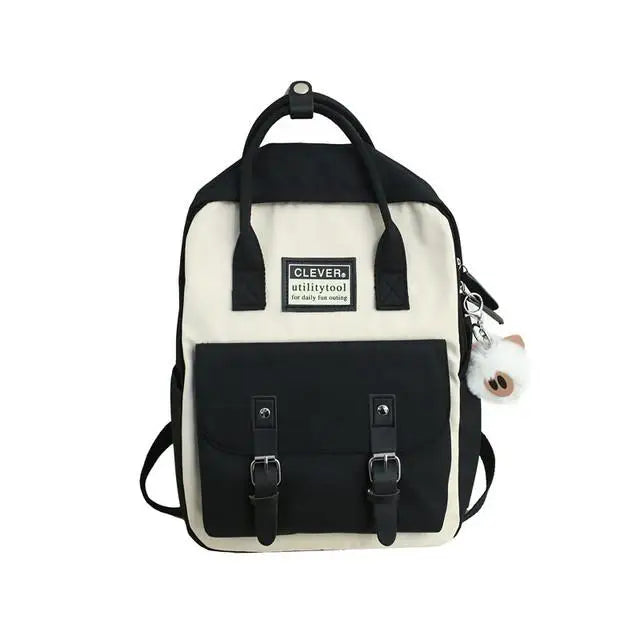Waterproof Nylon Backpack for Teen Girls School