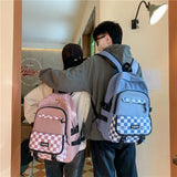 Nylon School Backpack for Girls Waterproof Patchwork Rucksack Mochila