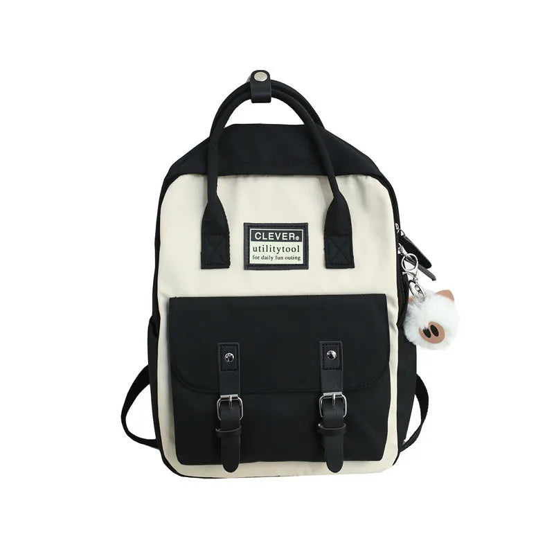 Nylon Waterproof School Backpack for Girls