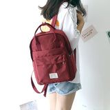 Nylon Backpack Waterproof School Bags for Teen Girls