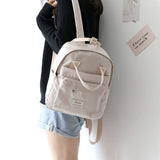 Nylon Backpack Waterproof School Bags for Teen Girls