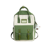 Nylon Waterproof School Bags for Girls Patchwork Backpack