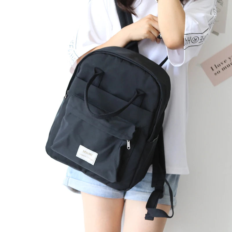 Nylon Backpack Waterproof School Bags for Teen Girls