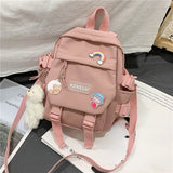 Women Nylon Backpack Convertible Daypack Small Shoulder Bag