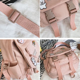 Women Nylon Backpack Convertible Shoulder Bags Ladies Casual Daypack