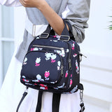 Waterproof Nylon Backpack Cute Cartoon Print Mini Shoulder Bag