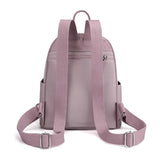 Heart Embroidered Nylon Backpacks for Women Plaid Shoulder Bags