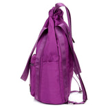 Women Nylon Backpacks Casual Drawstring Rucksack Multifunction Shoulder Bag