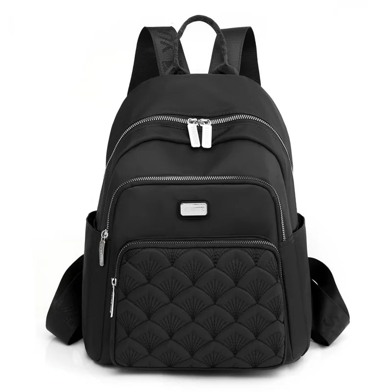 Embroidery Nylon Backpacks for Women
