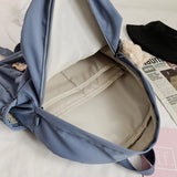 Kawaii Bear Nylon Backpack for College School Girls