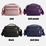 Women Nylon Shoulder Bag Waterproof Multi-pocket Handbag Crossbody