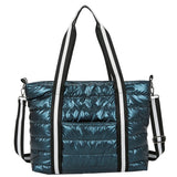 Women Nylon Padded Quilted Handbag Winter Warm Tote Bag Large Capacity Handbag