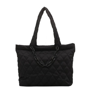 Women Nylon Shoulder Bag Winter Female Canvas Cloth Shoulder Bag