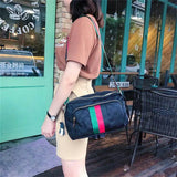 Colorblock Nylon Shoulder Bag for Women