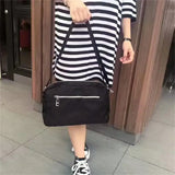 Colorblock Nylon Shoulder Bag for Women