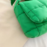 Nylon Shoulder Bag Space Padded Messenger Handbag