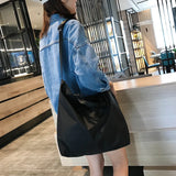 Women Nylon Shoulder Bag Large Capacity Waterproof Cloth Handbag Tote