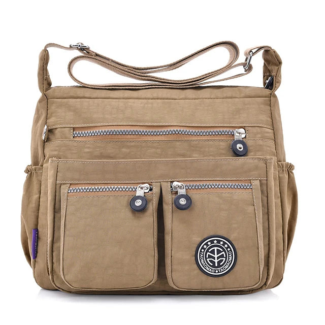 Nylon Shoulder Bags Zipper Handbag Crossbody Bag