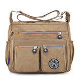 Nylon Shoulder Bags Zipper Handbag Crossbody Bag