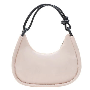 Solid Nylon Underarm Bag Lady Small Shoulder Bag Female Tote Purse