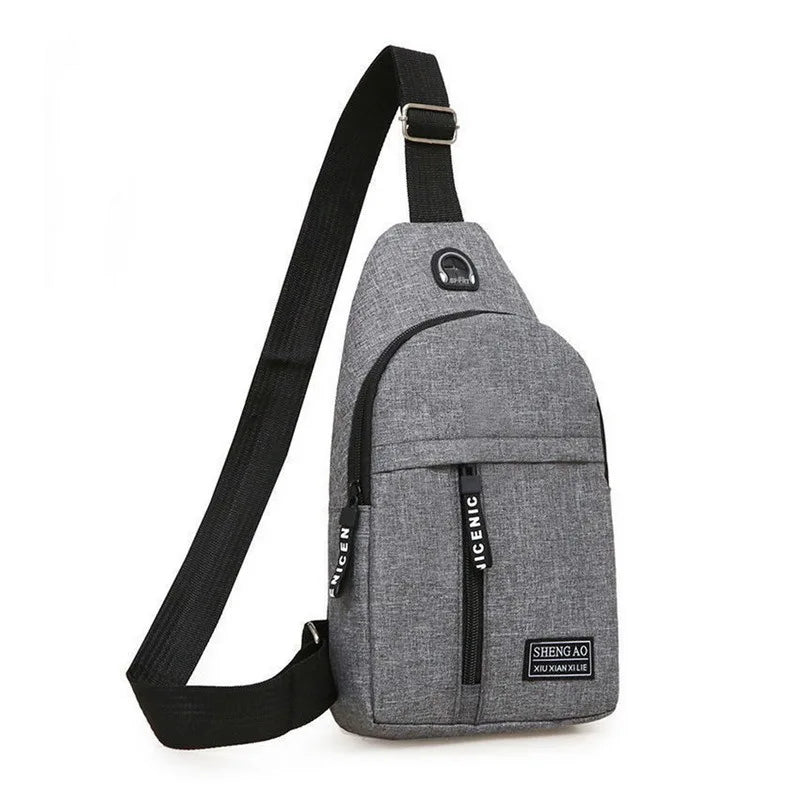 Nylon Waist Bag Sling Men's Belt Crossbody Shoulder Chest Bag