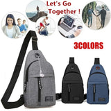 Nylon Waist Bag Sling Men's Belt Crossbody Shoulder Chest Bag