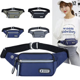 Women Nylon Waist Packs Fanny Pack Belt Sling Bags Laser Chest Phone Pouch