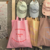Paris French Letters Print Canvas Bag Eco Handbag Tote Summer Shoulder Bag