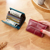 Vintage Oil Wax Women's Wallet Clutch Cardholder Coin Purse