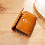 Vintage Oil Wax Women's Wallet Clutch Cardholder Coin Purse