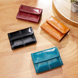 Vintage Oil Wax Women's Wallet Clutch Cardholder Coin Purse