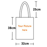 Women Oil Painting Canvas Tote Bag Large Capacity Handbag