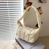 Women One Shoulder Solid Light Small Bag Lady Beach Bag