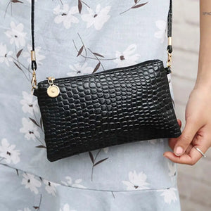 Women One-shoulder Diagonal Small Bag Phone Holder Change Clutch Zipper Bags