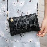 Women One-shoulder Diagonal Small Bag Phone Holder Change Clutch Zipper Bags