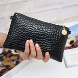 Women One-shoulder Diagonal Small Bag Phone Holder Change Clutch Zipper Bags