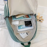Women Oxford Backpack for Teenagers Girls High School Bag Casual Ladies Rucksack