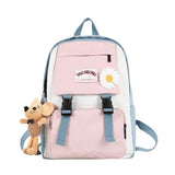 Women Oxford Backpack for Teenagers Girls High School Bag Casual Ladies Rucksack