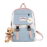 Women Oxford Backpack for Teenagers Girls High School Bag Casual Ladies Rucksack