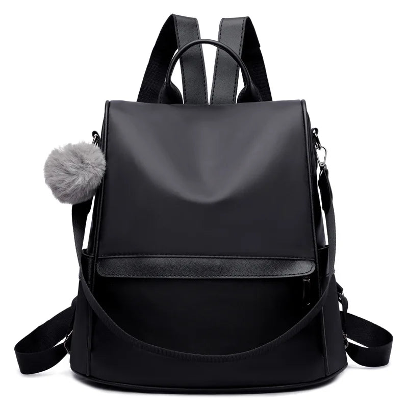 Women Oxford Cloth Backpack Shoulder Bag Crossbody Travel Handbag