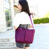 Women Oxford Handbag Nylon Large Capacity Ladies Commuter Canvas Bag