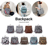 Unisex PU Backpacks Large Capacity Softback Hiking Backpacks