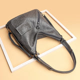 Women PU Leather 3 In 1 Backpack Large Capacity Tote Shoulder Bags