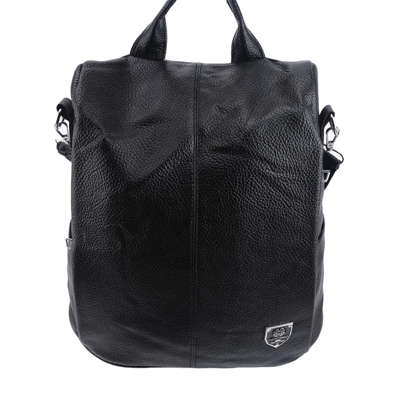 Women Anti Theft PU Leather Backpack Urban Softback Bag