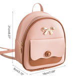 Small Women PU Leather Backpack Shoulders Daypack for Girls Kids