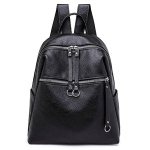 Women PU Leather Backpacks Mini Travel Rucksack Handbags School Bag