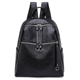 Women PU Leather Backpacks Mini Travel Rucksack Handbags School Bag