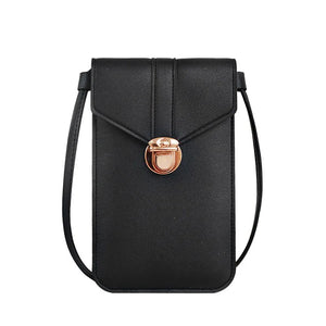Women PU Leather Touch Screen Phone Purse Bag Crossbody Shoulder Bag